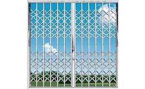 不銹鋼拉閘門 - 彎密欖加強型拉閘門