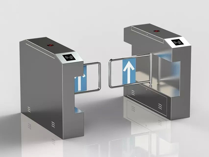 擺閘 - 斜角式擺閘