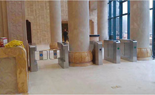 河南天瑞溫泉大酒店人行通道閘工程案例 - 中出網(wǎng)-智能出入口與停車充電門戶