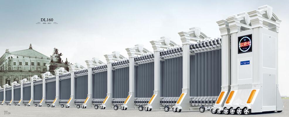 鋁合金伸縮門 - 鋁合金伸縮門DL160（銀色+灰色）