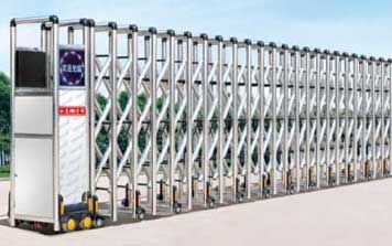 不銹鋼伸縮門 - JXD-2101-圓彩福1號(hào)伸縮門