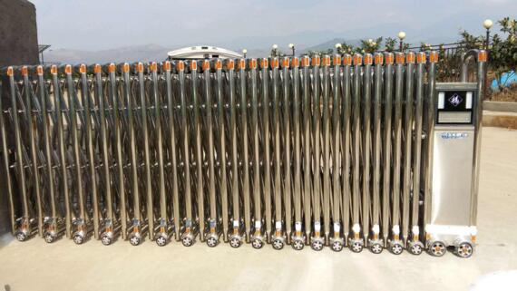 熱烈祝賀杭州出安智能伸縮門安裝在萬科桂語東方