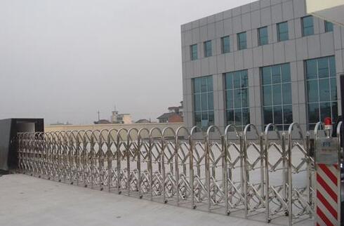 杭州出安智能伸縮門成功落地杭州杭科光電集團(tuán)股份有限公司