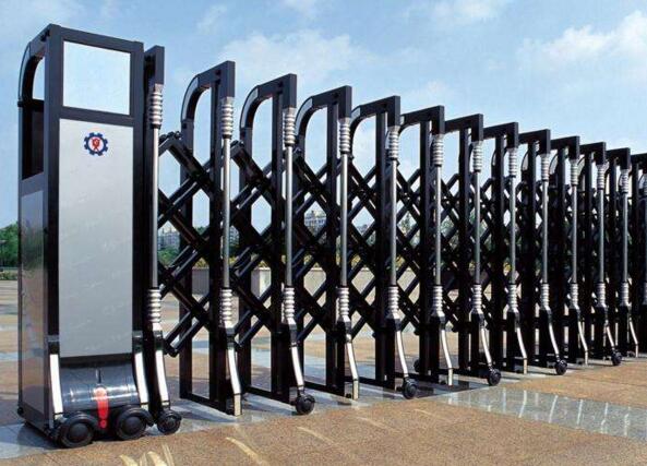 杭州出安智能伸縮門安裝在杭州炬華科技股份有限公司