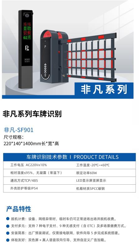 非凡系列車(chē)牌識(shí)別-SF901