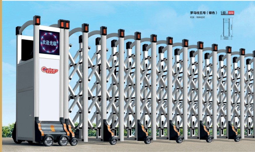 鋁合金伸縮門 - 羅馬柱5號