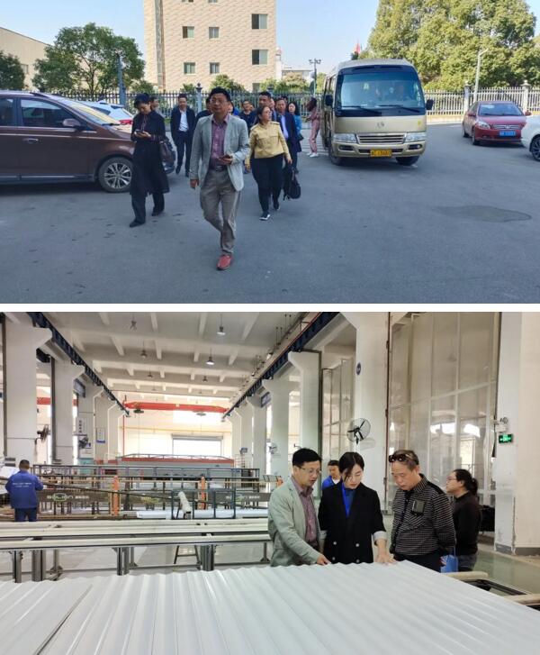 考察團(tuán)一行又來(lái)到盼盼路12號(hào)-長(zhǎng)沙總部生產(chǎn)基地