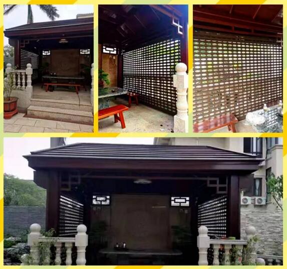 別走開 | 太驚艷了！湘聯(lián)外遮陽卷簾與仿古涼亭的美麗邂逅