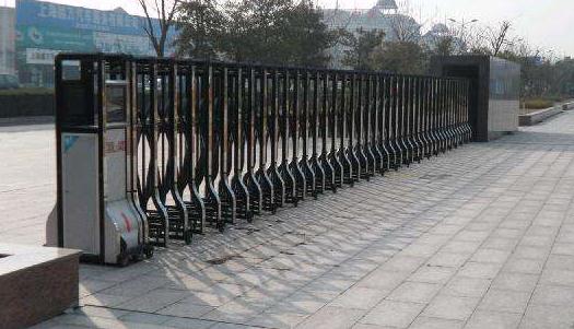 保定出安智能伸縮門進駐保定萊特整流器股份有限公司