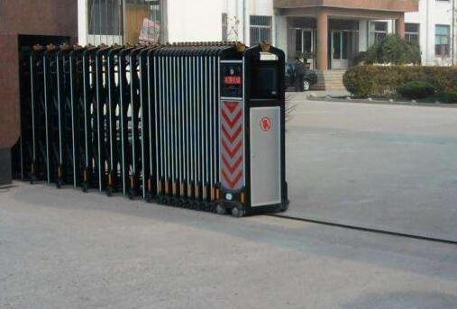 保定出安智能為保定市廣維電氣有限公司添上電動伸縮門