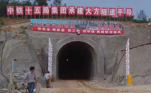 畢節(jié)中鐵十五局集團大方隧道柵欄道閘案例