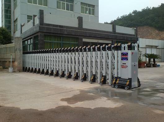 溫州出安智能電動(dòng)伸縮門成為杭州傲絲度貿(mào)易有限公司的守門神