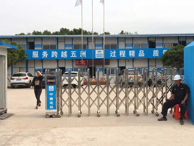 中建一局伸縮門(mén)案例 - 中出網(wǎng)-智能出入口與停車充電門(mén)戶