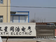 滄州出安智能伸縮門進駐三星同浩電氣大門口