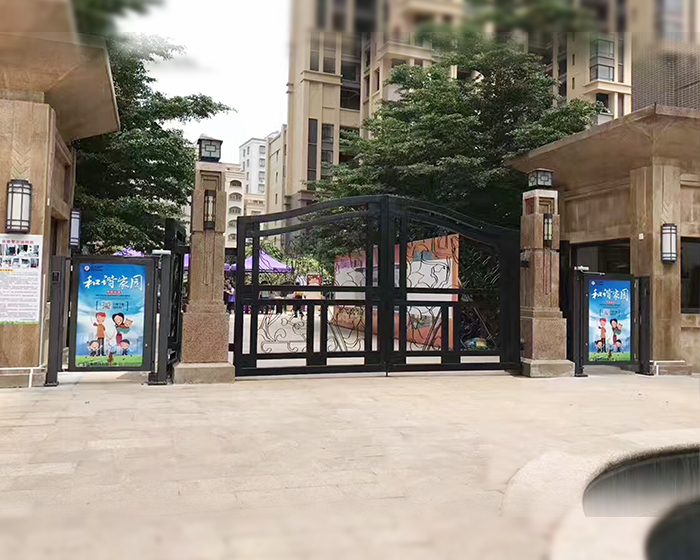 惠州出安智能廣告小門進(jìn)駐惠州天翔華利苑小區(qū)