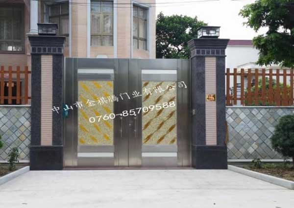 中山黃圃別墅住宅選用中山出安智能別墅大門