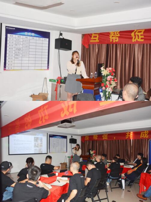 榮高商學(xué)院范智欣導(dǎo)師分別對(duì)入戶門的專業(yè)下單、報(bào)價(jià)、量尺等技能進(jìn)行系統(tǒng)化賦能