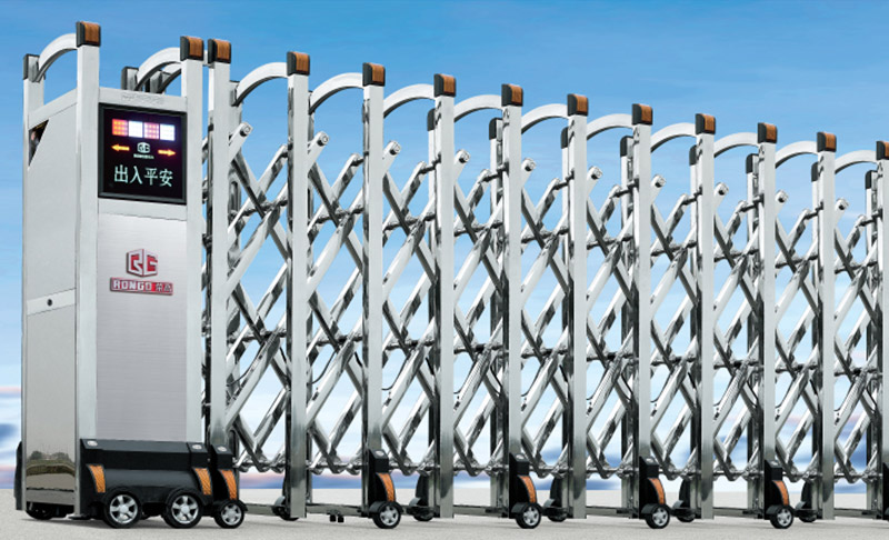 精鋼G150(三排)不銹鋼伸縮門(mén)