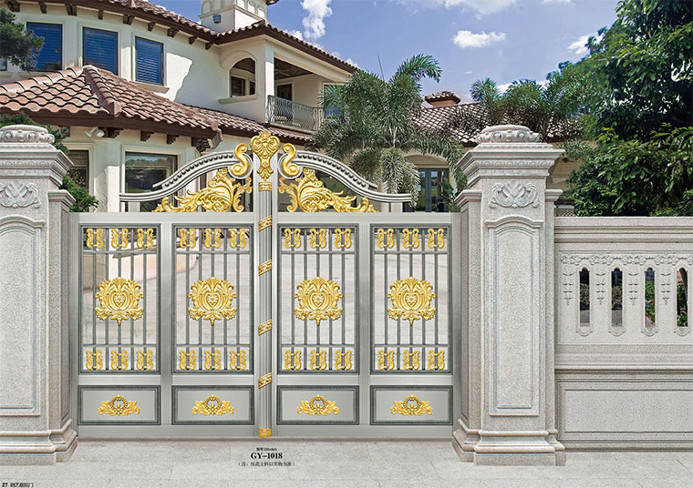 鋼藝庭院門-GY-1018