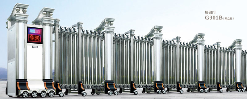 南陽出安智能伸縮門進(jìn)駐卓越?凱悅國際工程