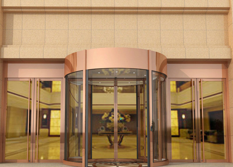 華泰玉景臺(tái)選擇了咸陽(yáng)出安智能旋轉(zhuǎn)門(mén)