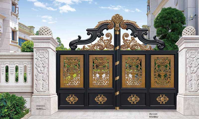 豪華平開庭院大門PK1009