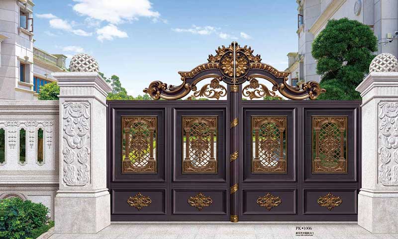 豪華平開庭院大門PK1006