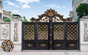 庭院別墅大門 - 豪華平開(kāi)庭院大門PK1003