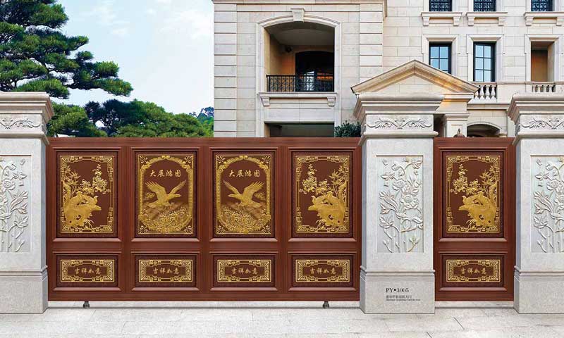 豪華平移庭院大門PY3005