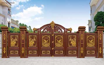 庭院別墅大門 - 豪華折疊庭院大門ZD2002