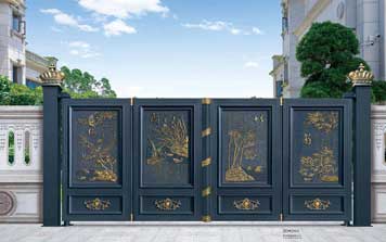 庭院別墅大門 - 豪華折疊庭院大門ZD2001