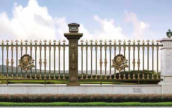 圍墻護欄 - 別墅鋁藝庭院圍欄WL5002