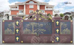 揭陽(yáng)隆江新城別墅大門(mén)案例