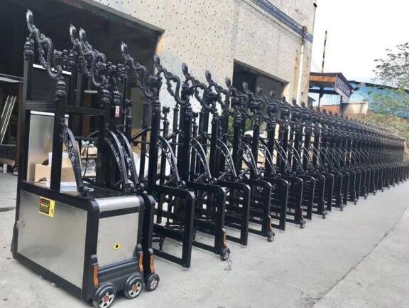 邢臺出安智電動伸縮門在河北邢臺欣榮機械有限公司大門口的風(fēng)采