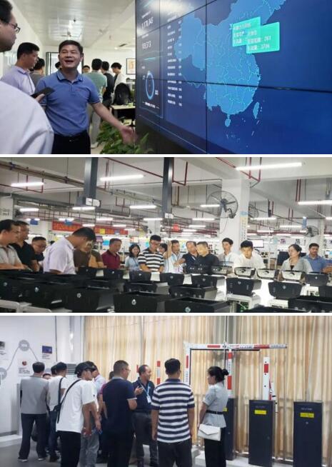 生產(chǎn)中心負(fù)責(zé)人莫總熱情接待并帶領(lǐng)大家參觀科拓的生產(chǎn)車間