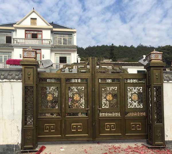 慶賀松原出安智能別墅大門進(jìn)駐華洲?御墅灣