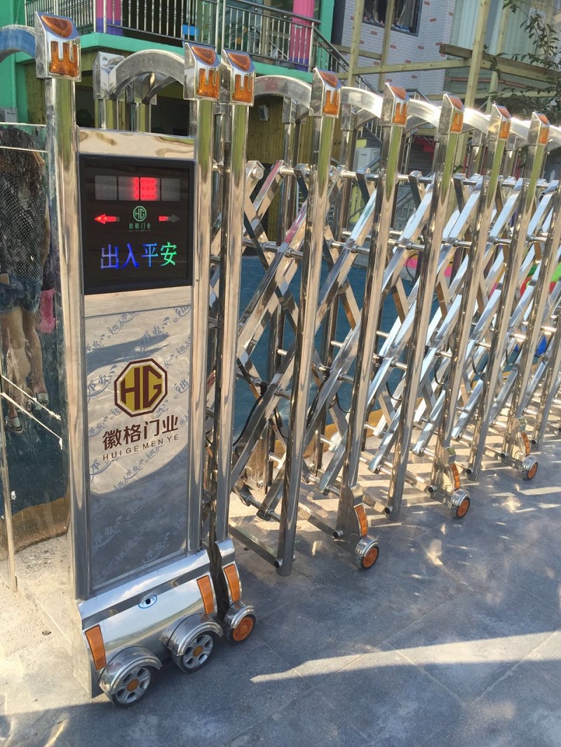 黃岡出安智能電動(dòng)伸縮門進(jìn)駐黃岡彩虹幼兒園