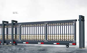 電動(dòng)平移門 - 懸掛式直線門908C-H(深灰)