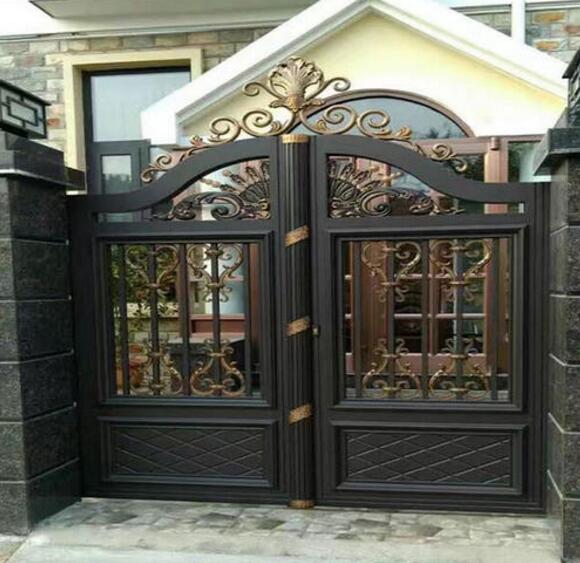 承德出安智能別墅鋁藝大門順利進駐名爵港灣