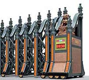 邵武協(xié)和醫(yī)院大門采用南平出安伸縮門