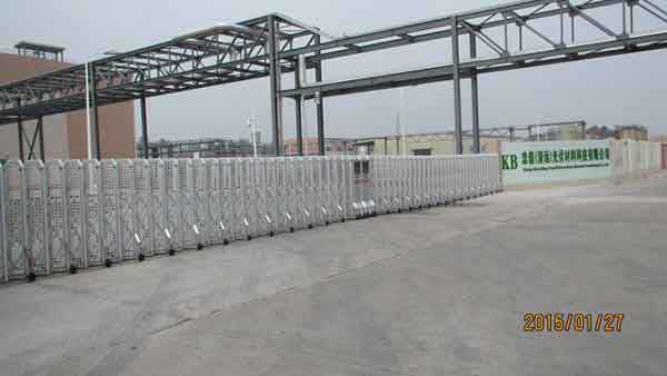 熱烈祝賀清遠出安智能伸縮門進駐清遠忠信光伏材料科技有限公司（建滔）