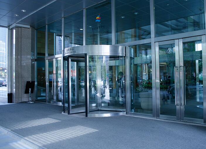 三門峽出安智能旋轉(zhuǎn)門進駐合鑫中央公園工程