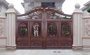 牡丹江珍寶島?未來(lái)城別墅大門(mén)案例