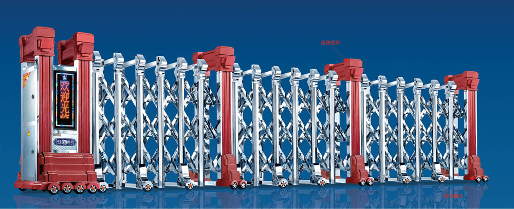 門之魂K666（紅）不銹鋼伸縮門