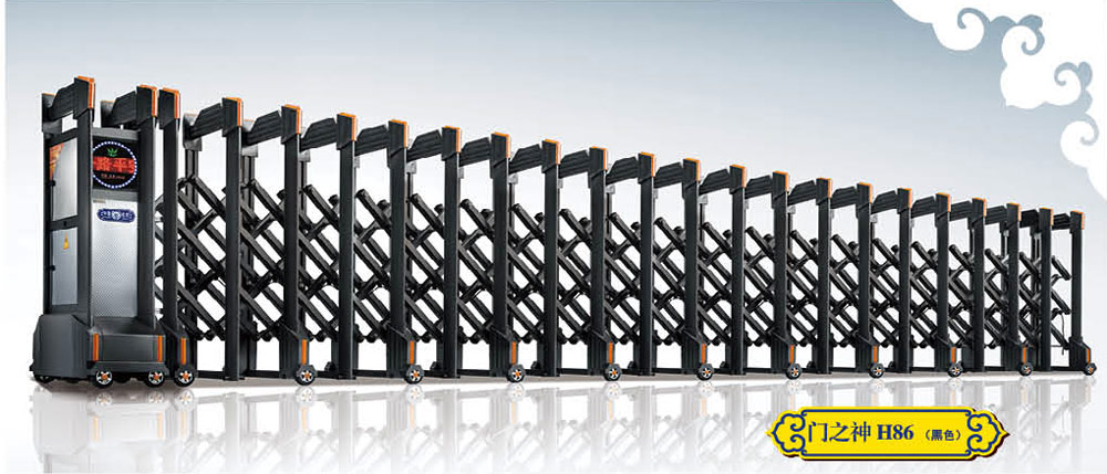 門之神H86(黑色)鋁合金伸縮門