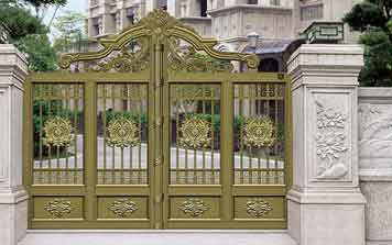 鋁藝大門 - 門之鑫T-023（青古銅）