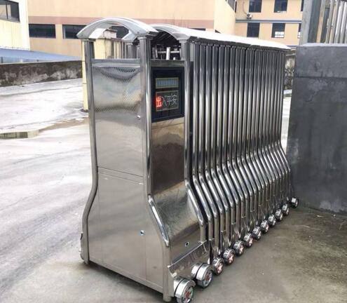 舟山出安智能伸縮門成功落地舟山建設(shè)技校