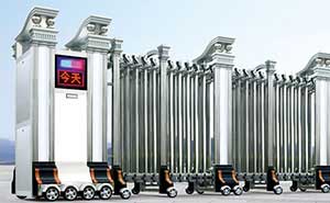 不銹鋼伸縮門 - 精鋼門G301B（雙立柱）