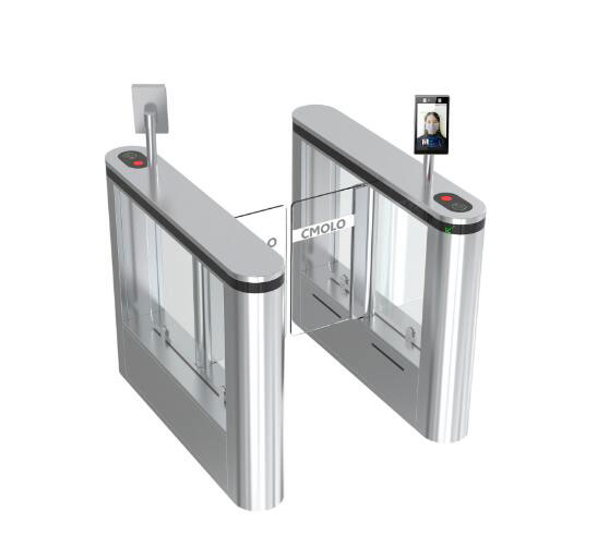 智能人臉識別測溫閘機(jī)-擺閘款