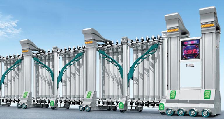 嘉業(yè)城市花園選用漯河出安智能電動伸縮門